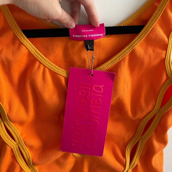 marshall columbia triple slash tank in orange and yellow - Picture 5 of 7